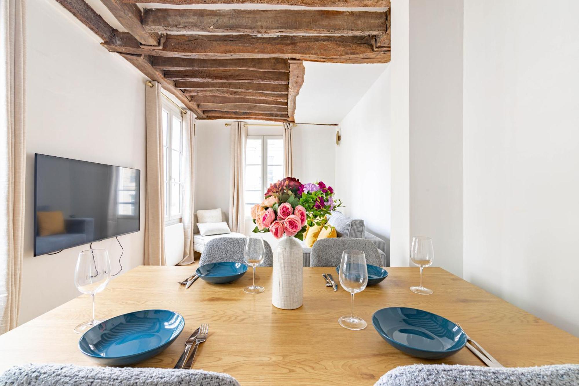 Appartement Quartier Fontaine Chatelet Les Halles Free Netflix 파리 외부 사진