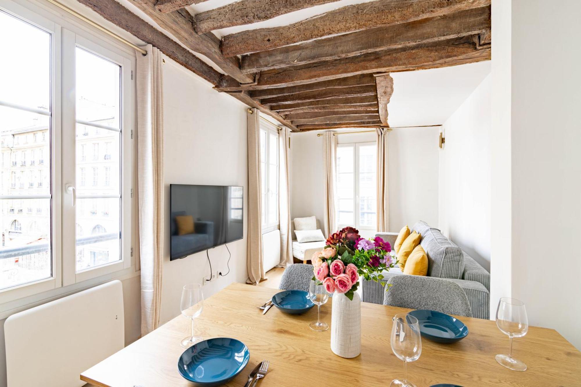 Appartement Quartier Fontaine Chatelet Les Halles Free Netflix 파리 외부 사진