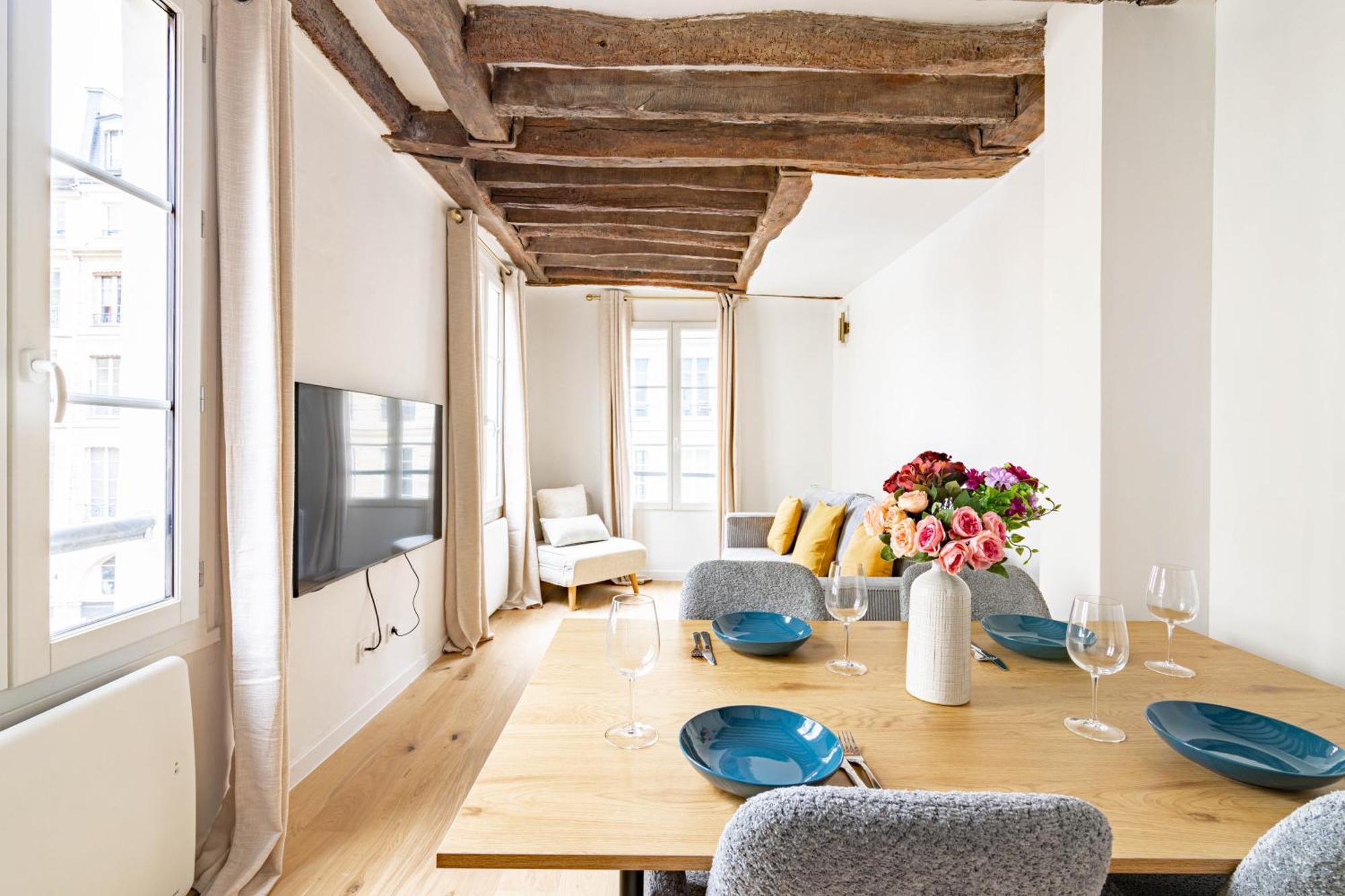 Appartement Quartier Fontaine Chatelet Les Halles Free Netflix 파리 외부 사진
